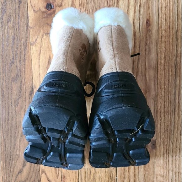 Sorel Snow Angel Taupe Waterproof Insulated Winter & Snow Lace Boots Womens Sz 7 - Picture 12 of 15